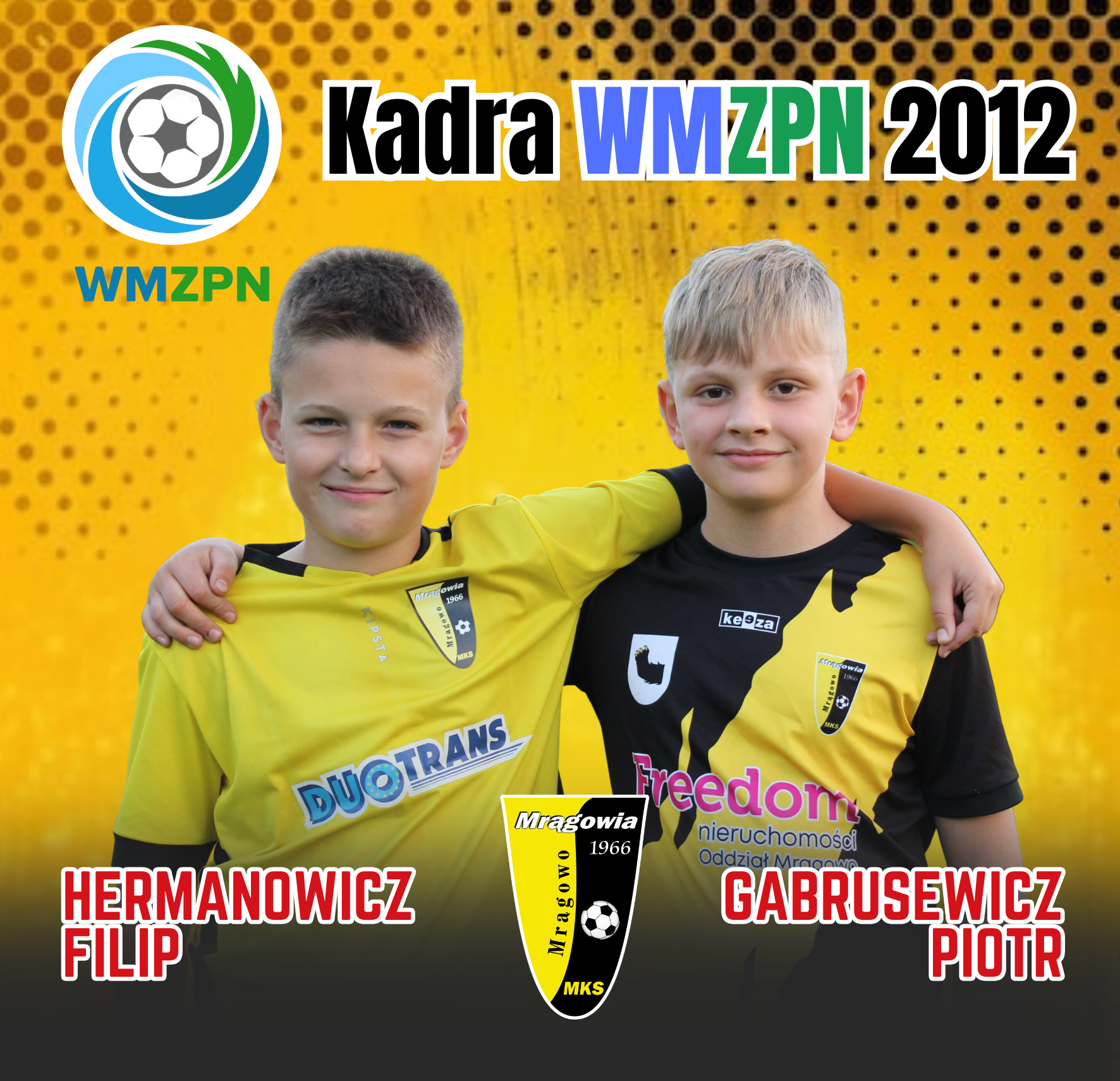 Filip Hermanowicz i Piotr Gabrusewicz w kadrze WMZPN 2012