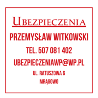 Ubezpieczenia Przemysław Witkowski sponsorem dnia meczowego